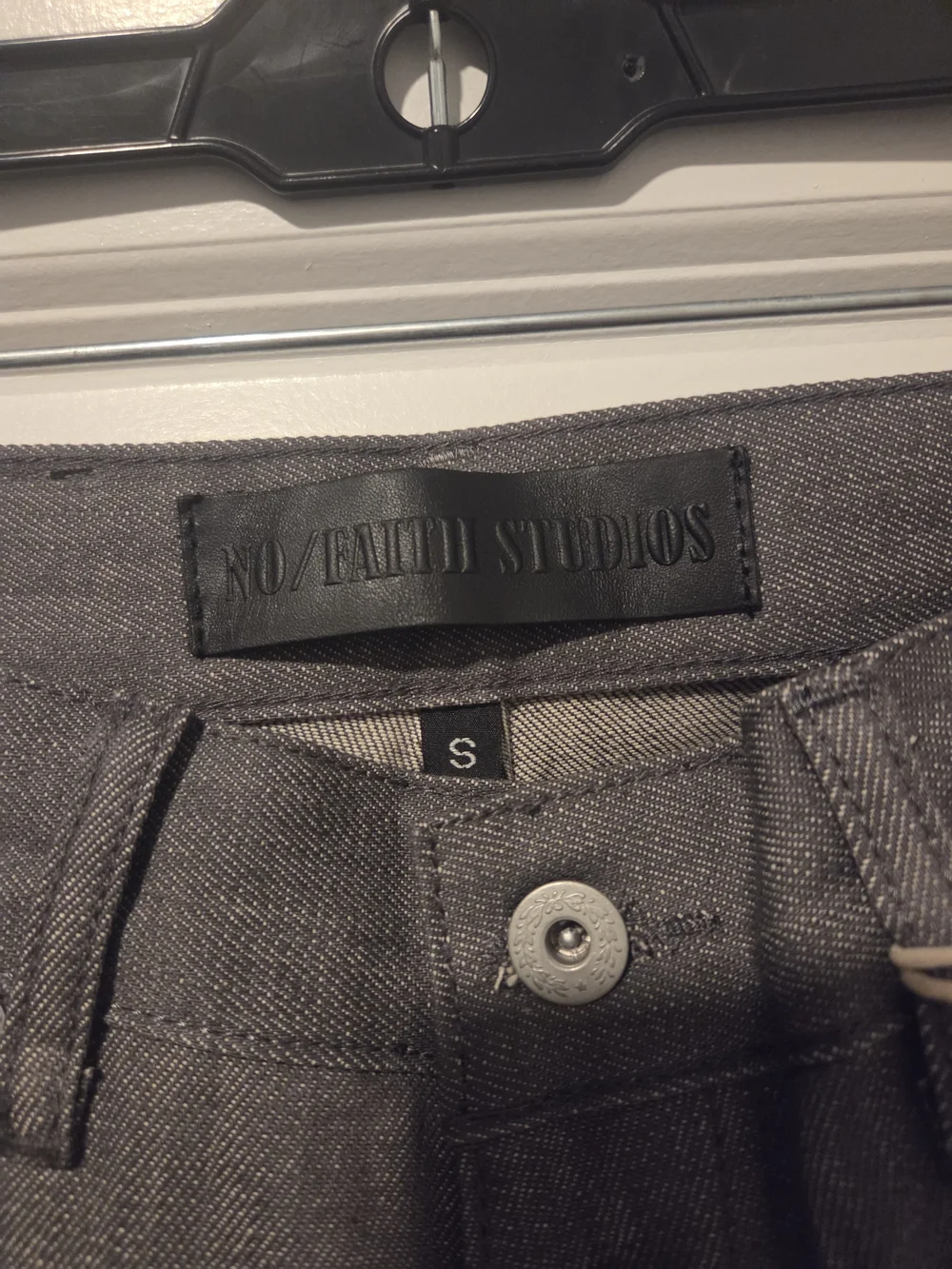 No/Faith Studios RAW DENIM JAPANESE LOOSE FIT BLACK